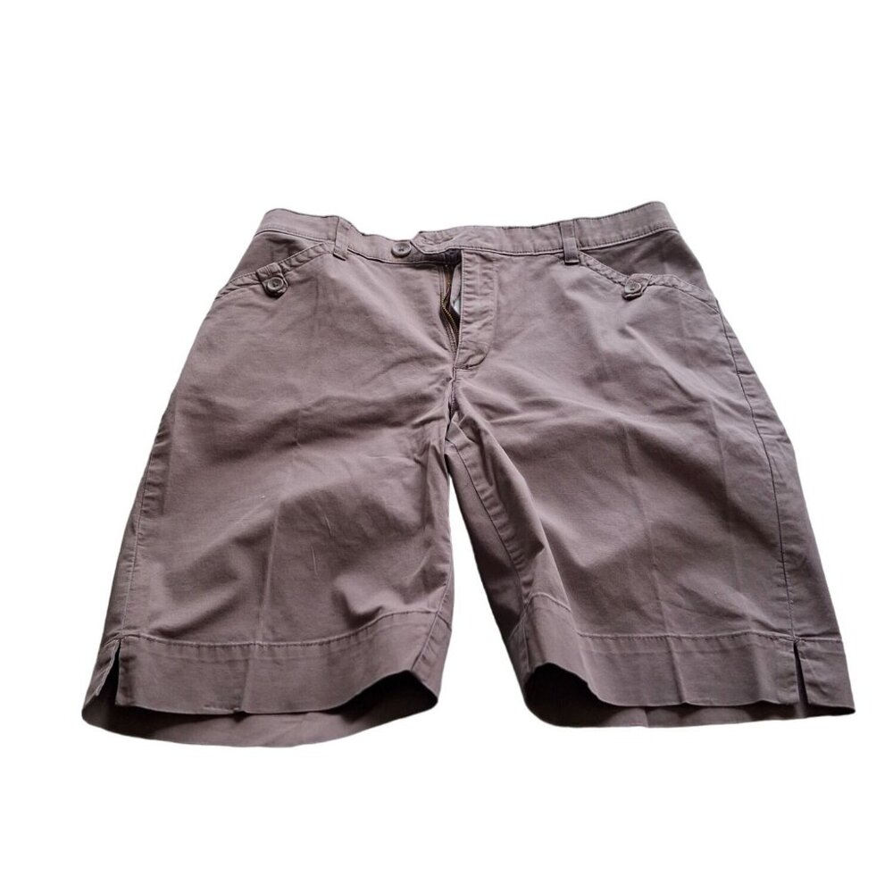 Lee Platinum Label Mens Shorts Size M Brown Comfort Waist Preppy Resort Golf